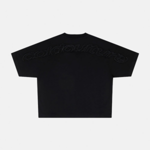 Cold Culture distress Curved Black Shirt