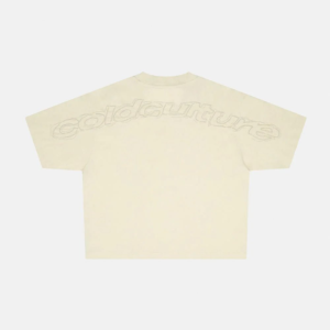 Cold Culture distress curved Cream Shirt