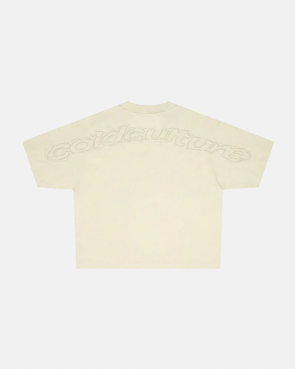 distress-curved-tee-cream-3295869 Cold Culture distress curved Cream Shirt