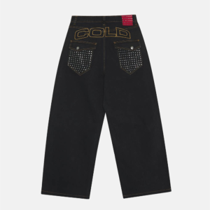 Cold Culture Studs Black Denim Pant